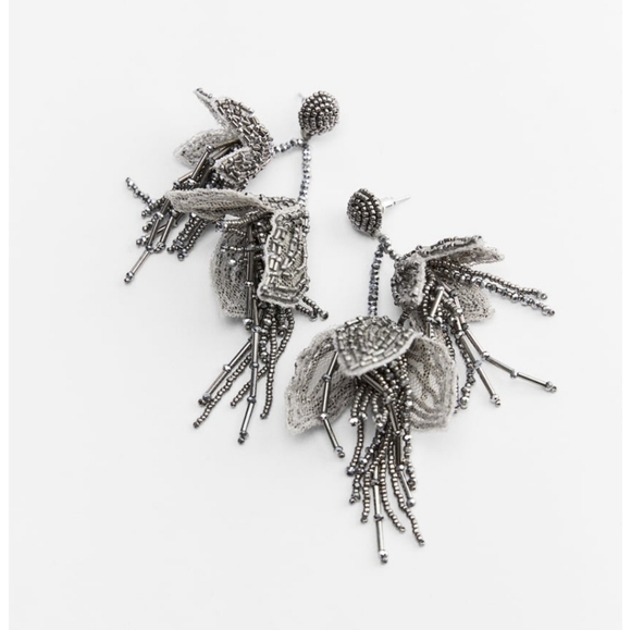 ZARA Floral Earrings - Picture 6 of 11